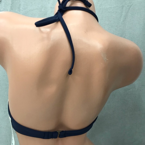 Tori praver swimwear seafoam bikini top navy - Picture 4 of 4